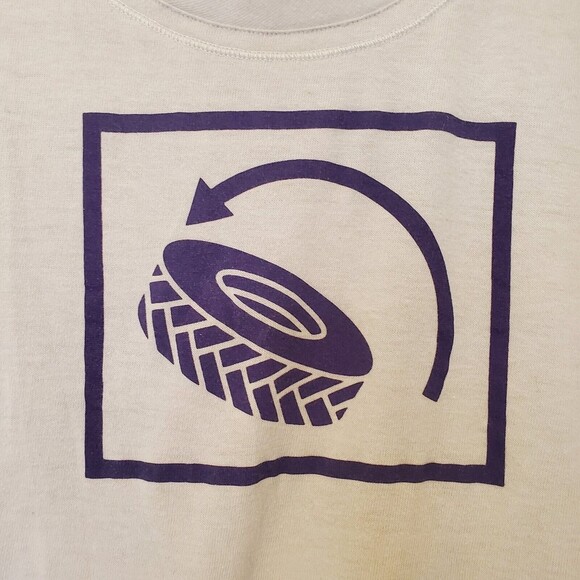 Reebok White T-shirt Tire Flip Womens L Short Sleeve Breathable Running Gym - Picture 2 of 12